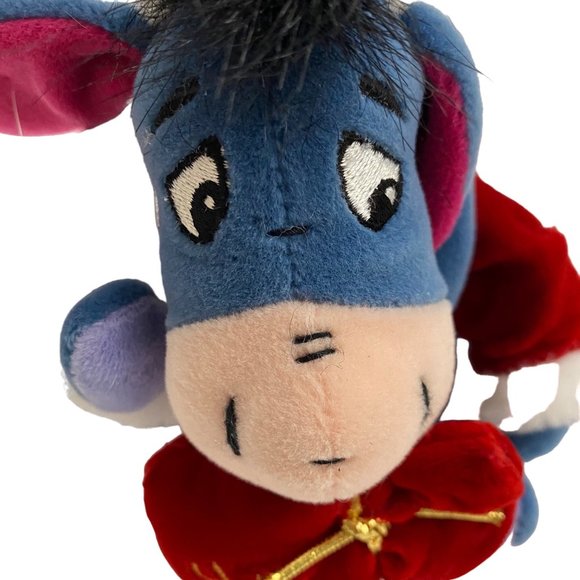 Disney Santa Eeyore Holiday Bag of Joy Mini Bean Bag Plush 8” - Picture 2 of 9
